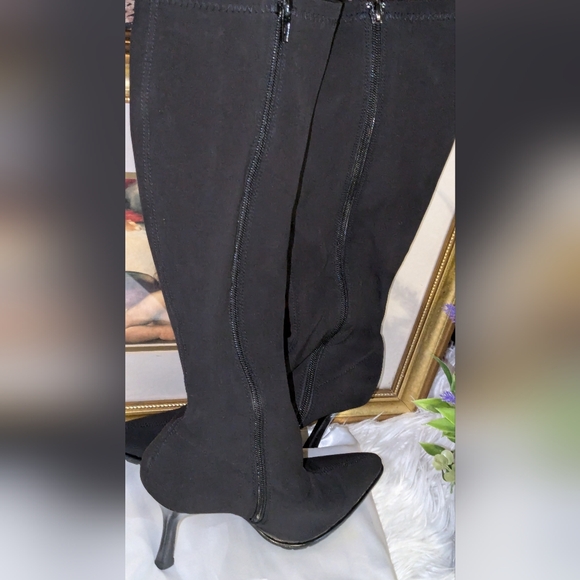👢🖤Amanda Smith Black High Heel Sexy Boots - Sz (6M) ✨ - Picture 3 of 12